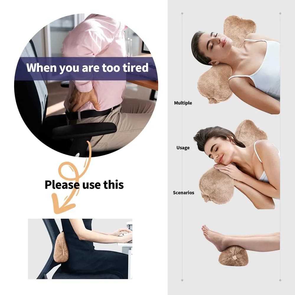 VCOMSOFT Adjustable Bone Shape Head Recliner Pillow 45.72cm (18") | Neck Support for Recliners thumbnail 11