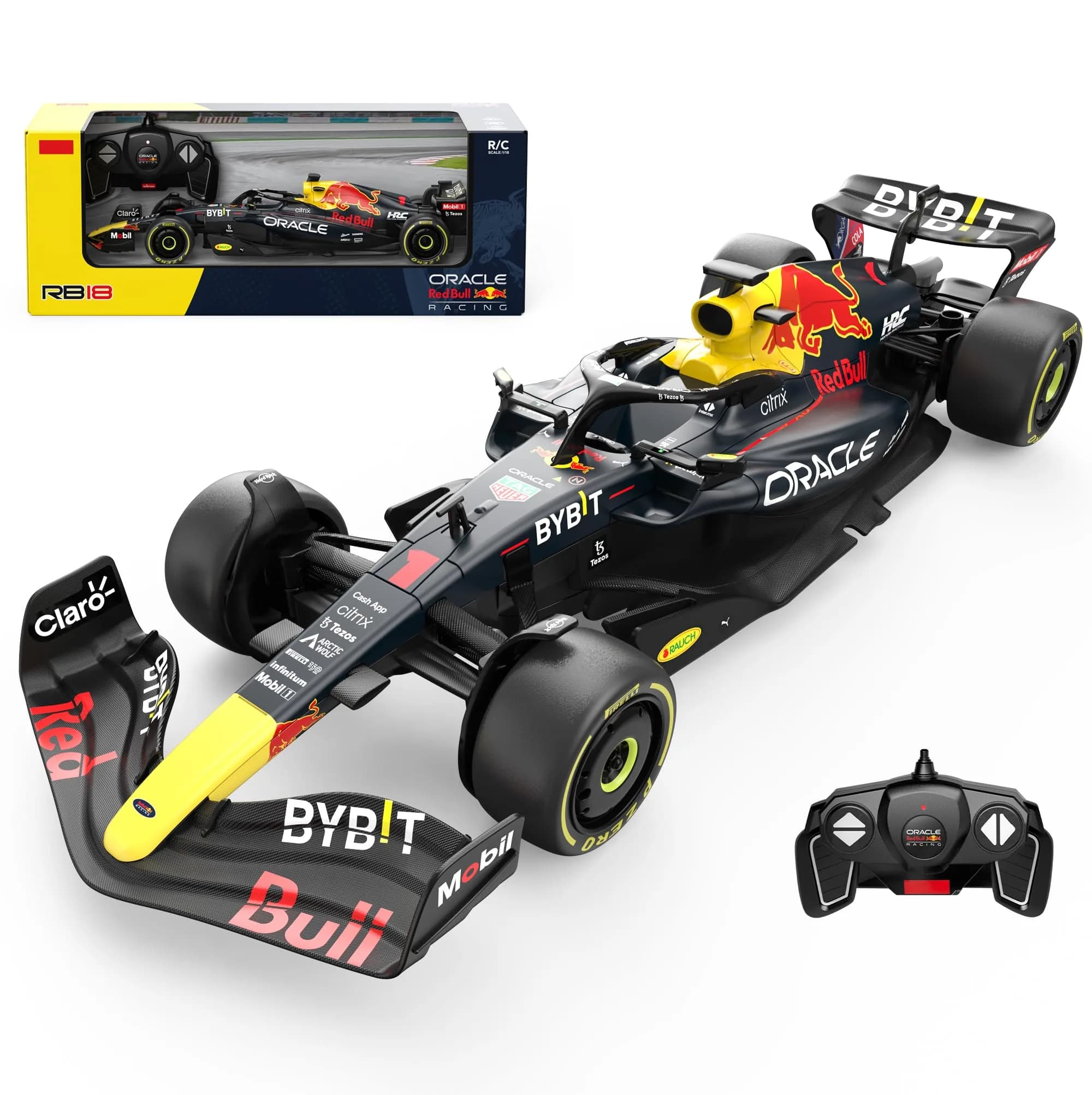 Voltz Toys Red Bull RB18 F1 RC Car 1:18 Scale | Officially Licensed Replica - main product image