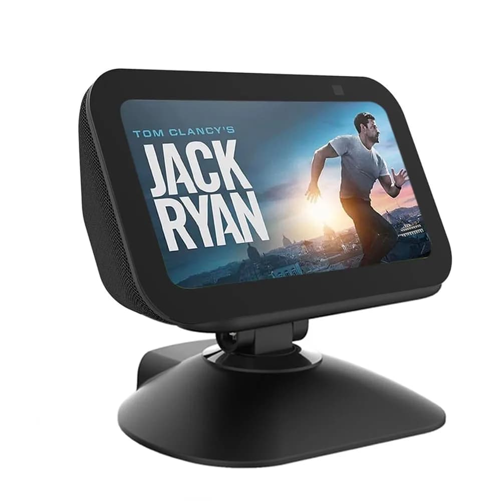 Dianves White Adjustable Stand for Echo Show 5 (3rd Gen) | Multi-Angle Rotation & Anti-Slip Base — Black