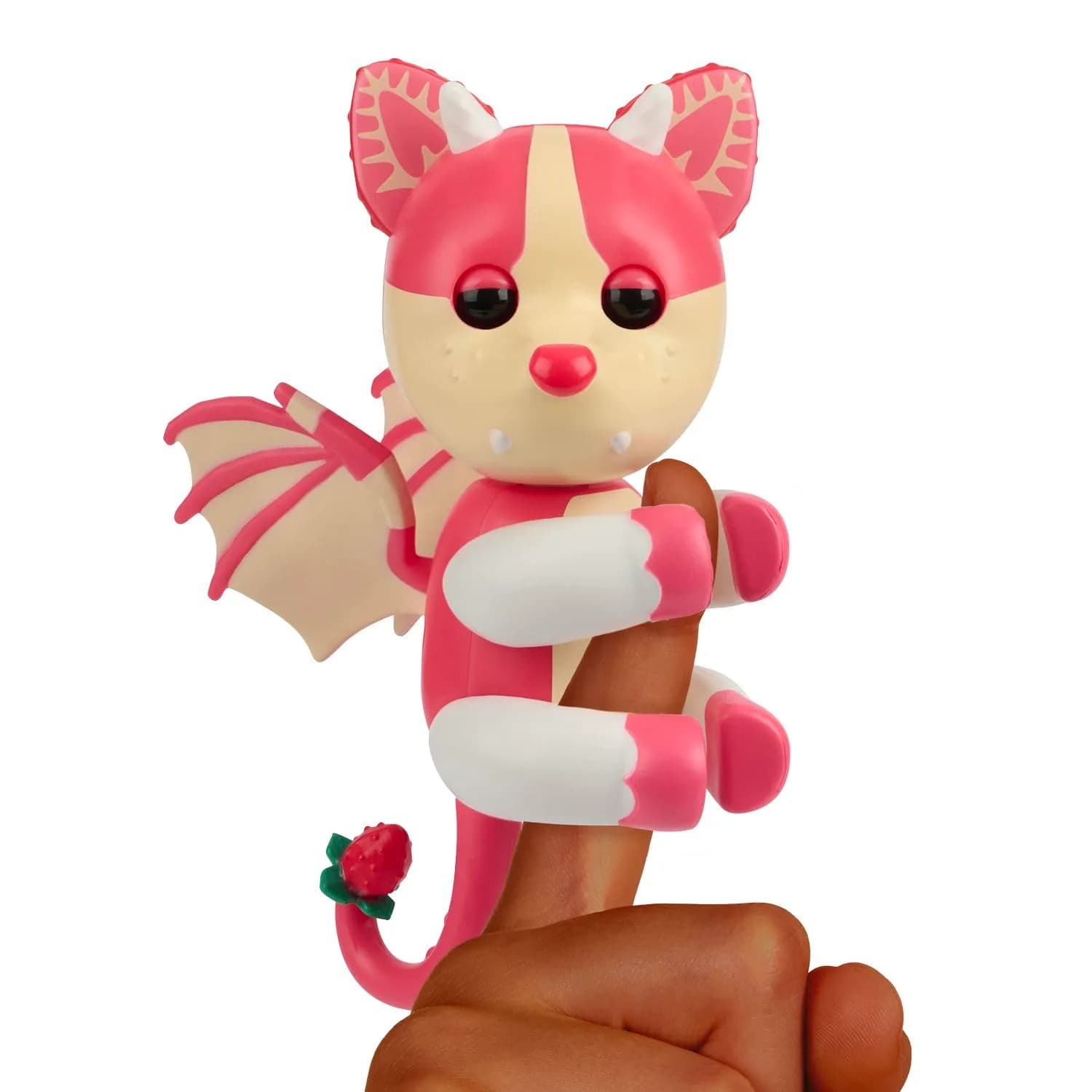 Fingerlings Adopt Me! Strawberry Shortcake Bat Dragon | Legendary Interactive Toy for Kids 5+