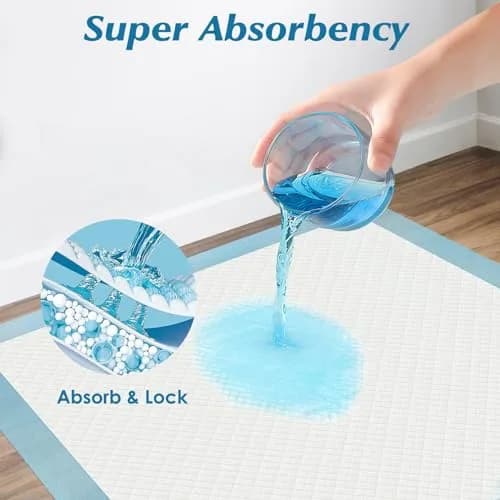 Wowflash Super Absorbency Disposable Underpads 91cm x 91cm (50 Count) | 5-Layer Protection for Adults, Babies, and Pets thumbnail 3