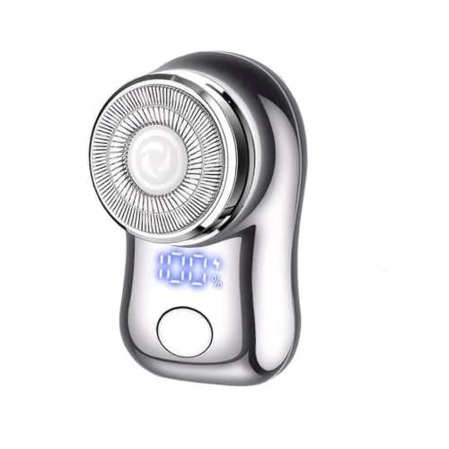Reodolop Mini Electric Shaver Grey | Portable Rotary Razor for Men & Women thumbnail 1