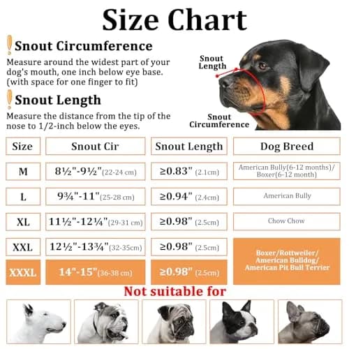 Mayerzon Fabric Pitbull Muzzle for Large Short Snout Dog Anti Fierce Biting | Breathable & Durable thumbnail 4