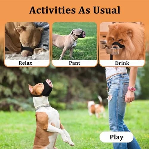 Mayerzon Fabric Pitbull Muzzle for Large Short Snout Dog Anti Fierce Biting | Breathable, Durable & Safe thumbnail 6