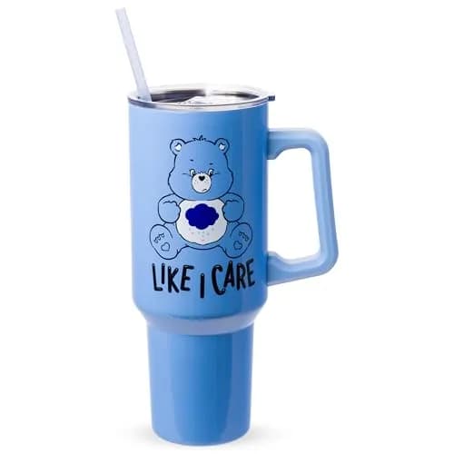 Silver Buffalo Care Bears Grumpy Bear Stainless Steel Tumbler 1.18 L (40 oz) | Insulated for Hot & Cold Drinks thumbnail 1