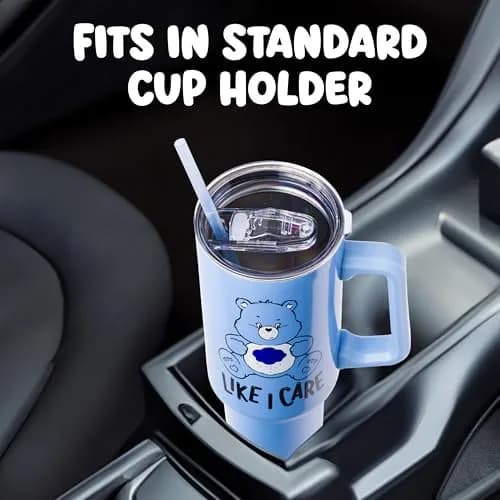 Silver Buffalo Care Bears Grumpy Bear Stainless Steel Tumbler 1.18 L (40 oz) | Insulated for Hot & Cold Drinks thumbnail 3