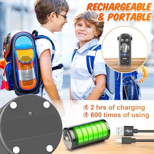 AFMAT Electric Pencil Sharpener for Colored Pencils 7-11.5mm | Fully Automatic Robot, Rechargeable, Safe & Compact thumbnail 5