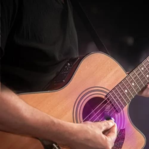 tiaotyu Auto LED Glowing Guitar Picks 0.6mm | Replaceable Battery, Dazzling Light Show for Guitarists thumbnail 3