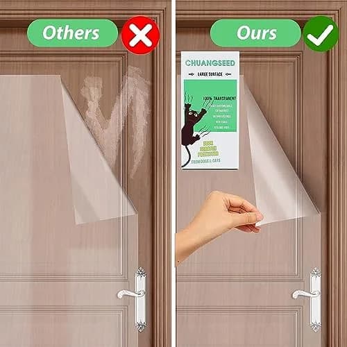 CHUANGSEED Anti Cat Scratch Furniture Protector 118" x 12" | Protects Furniture from Cat Claws thumbnail 3
