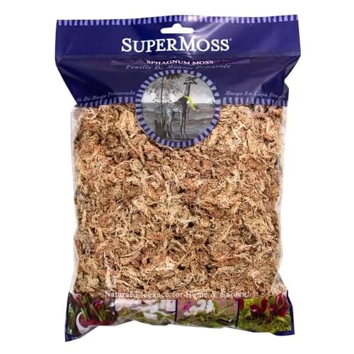 SuperMoss Sphagnum Moss for Orchids & Carnivorous Plants, 113g (4 Ounce) Natural White | Superior Water Retention thumbnail 1