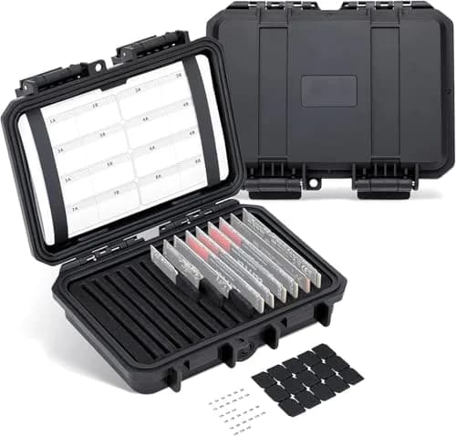 Kiorafoto M.2 NVMe SSD Case 15-Slot Organizer | Water-Resistant & Shockproof for 2280/2260/2242/2230 Drives thumbnail 1
