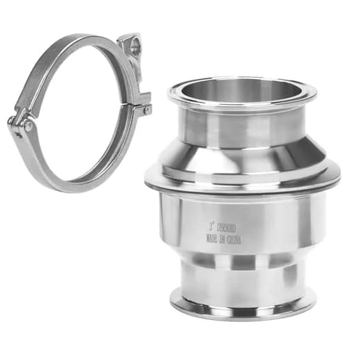 DERNORD 3" Tri Clamp Sanitary Check Valve | Stainless Steel 304, FKM Gasket, One-Way Flow thumbnail 2