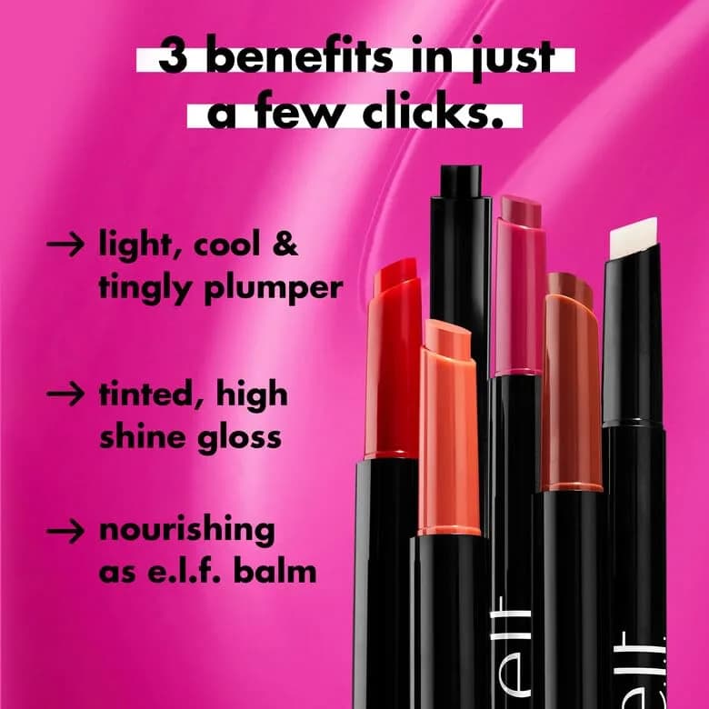 e.l.f. Pout Clout Lip Plumping Pen, Plum on Over Tinted Gloss 2ml (0.07 Fl Oz) | Cooling Tingle for Fuller Lips thumbnail 6