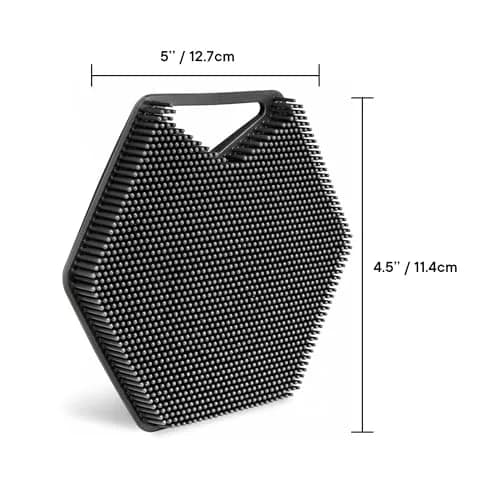 TOOLETRIES Silicone Body Scrubber 2.0 Charcoal | Longer Bristles for Deep Cleaning & Exfoliation thumbnail 9