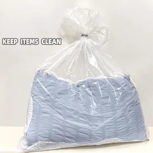 Yotelab Large Clear Plastic Storage Bags for Bedding & Clothes 32x42 In (5-Pack) thumbnail 6