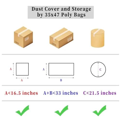 Yotelab Large Clear Plastic Storage Bags 35x47 Inch (5-Pack, 32 Gallon Capacity) | Heavy Duty Poly Bags for Bedding & Clothes thumbnail 3