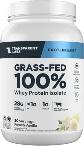 Transparent Labs protein powder tub Whey isolate 30 servings