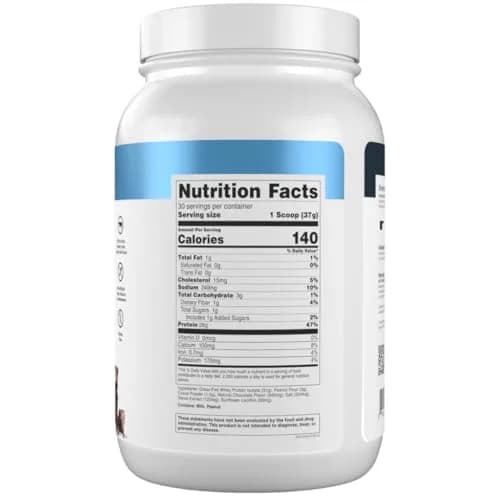 Transparent Labs Whey Protein Isolate Chocolate Peanut Butter 1110g (39.15 oz) | 28g Protein Per Serving, Grass-Fed, Gluten-Free thumbnail 8