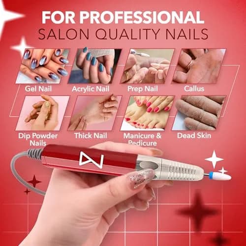 M Brushless Motor Nail Drill Handpiece Only - 35K RPM | Black Metal (Handpiece - Black) thumbnail 4
