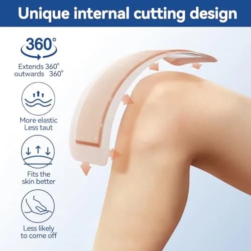Dimora Silicone Ultra Absorbent Dressing Pads 4"x 8" (10 Count) | Waterproof Wound Bandage for Exudate Management thumbnail 4