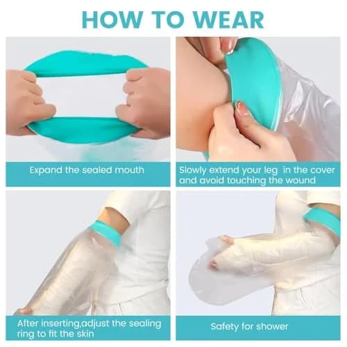 CIVJET Waterproof Arm Cast Cover for Shower, X-Large (23in Length x 10in Width) | Medical Grade Silicone for Adults thumbnail 7