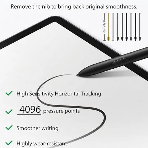 NWANTF Metal S Pen Nibs & Plastic Nibs Set for Samsung Galaxy Tab S10/S9/S8/S7/S6, S26/S25/S24/S23/S22 Ultra S Pen, 14 pcs thumbnail 3