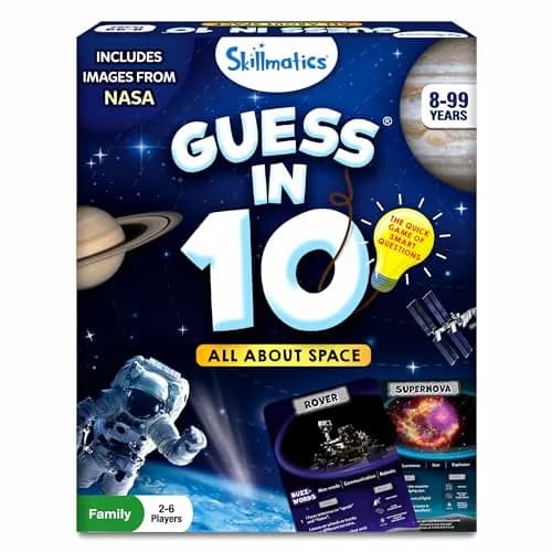 Skillmatics Guess in 10 – NASA Space Educational Card Game 196mm x 155mm x 45mm | STEM Learning Fun for Kids Ages 8+ thumbnail 1