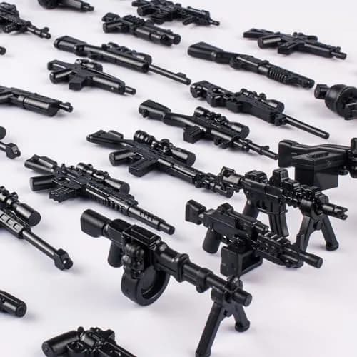 MaozyHomie Weapons Pack Military U.S Weapons in The Game Toy Set - 52pcs | Compatible with Major Brands thumbnail 6