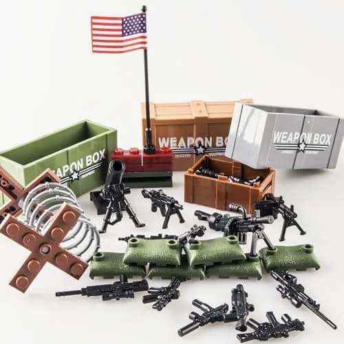 MaozyHomie Weapons Pack Military U.S Weapons in The Game Toy Set - 52pcs | Compatible with Major Brands thumbnail 7