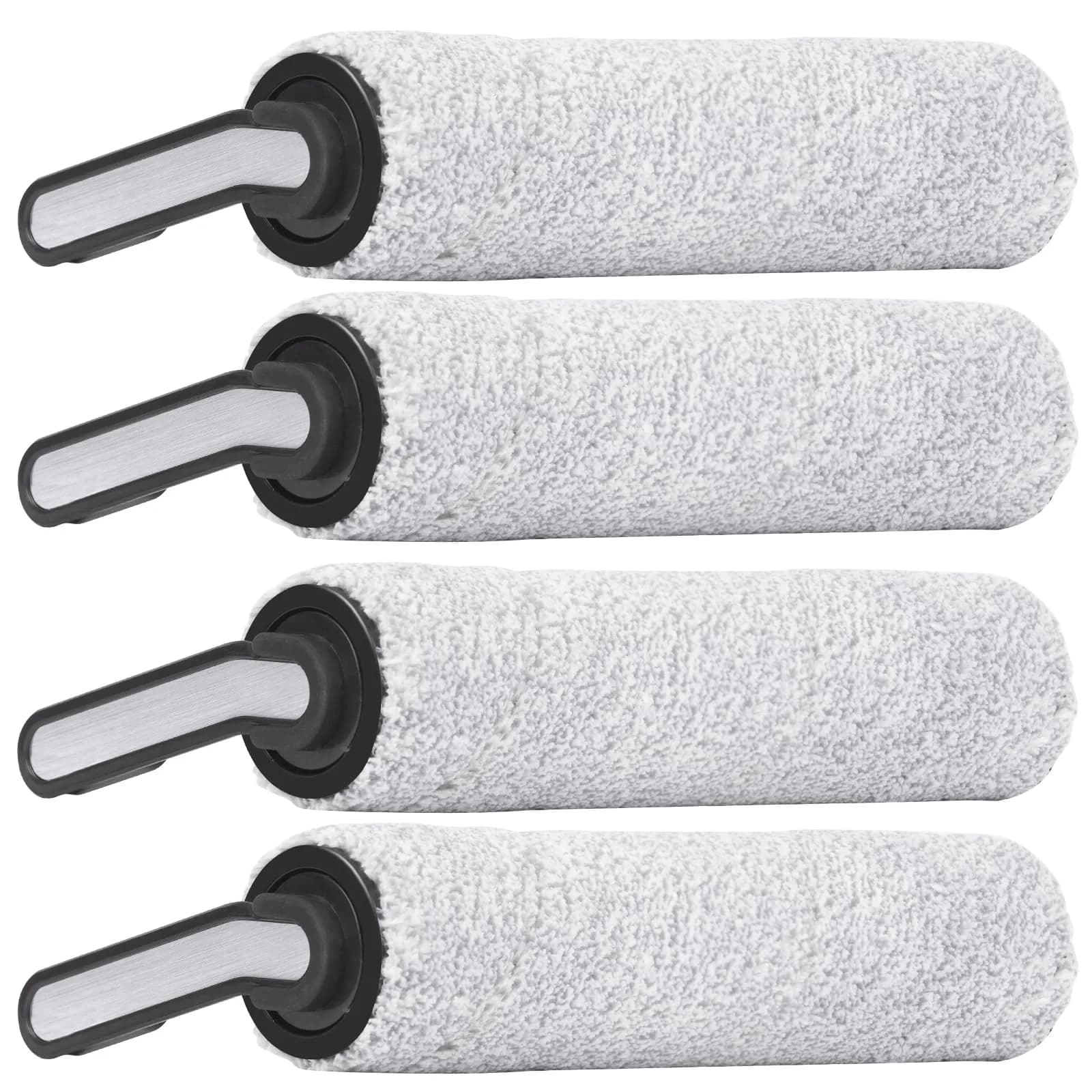 MIBUMIKI Replacement Brush Rollers for Tineco Floor One S5/S5 Pro/iFLOOR 5 Breeze (4-Pack, 3.6 inches) | High-Performance Microfiber for Hard Floors - main product image