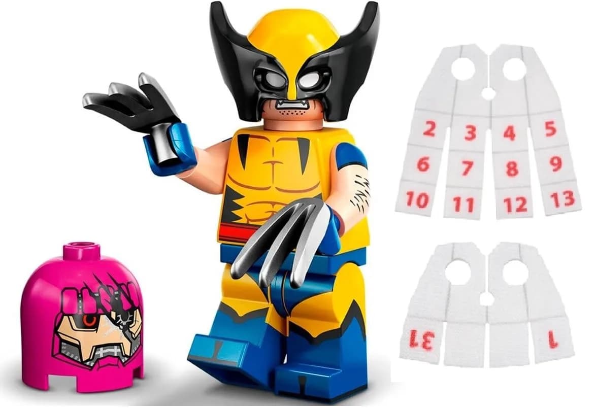 LEGO Marvel Wolverine Minifigure 2-Inch (5 cm) | Authentic Collectible for Ages 6+ - main product image