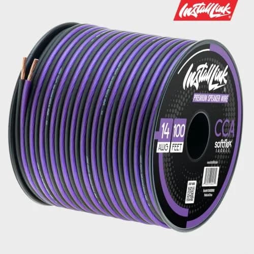 Install Link 14 AWG Gauge Speaker Wire 30.5m (100 Feet) | CCA Copper Clad Aluminum for Home Theater & Car Audio thumbnail 9