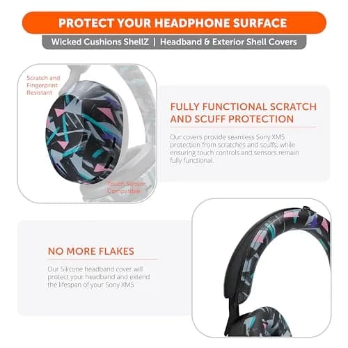 WC ShellZ XM5 - Exterior Shell & Headband Covers for Sony WH1000XM5 | Durable Silicone Fit thumbnail 5