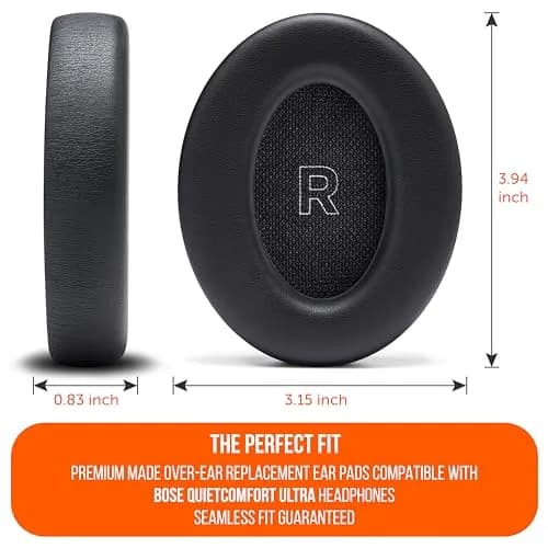 WC PadZ QC Ultra - Earpads for Bose QuietComfort Ultra Gen 1 & 2 | Extra Thick Memory Foam, Durable PU Leather thumbnail 5