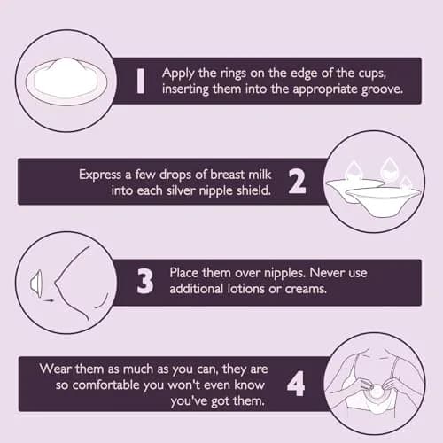Boboduck 925 Sterling Silver Nipple Cups (2-Pack, X-Large) | Protect & Soothe Sore Nipples thumbnail 8