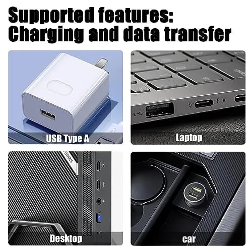 Sicimly 5pcs USB Charger Cable for Zebra TC77 TC70 TC72 TC75 TC75X TC70X TC55 TC720L TC75EK TC75AH TC75GK TC700H TC700K TC77HL CBL-TC7X-USB1-01 Scanner Data Transfer 1.96 m (77.2 inches) thumbnail 5