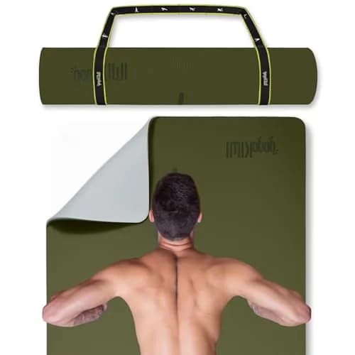 gogoKIWI Extra Wide Exercise Mat 72"L x 36"W | Extra Cushion 1/2 inch Thick for Yoga & Fitness thumbnail 1