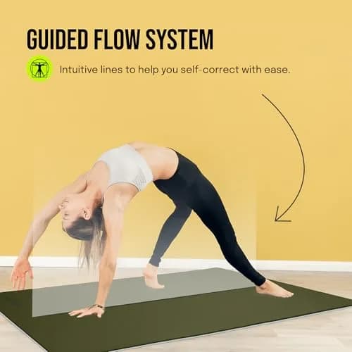gogoKIWI Extra Wide Exercise Mat 72"L x 36"W | Extra Cushion 1/2 inch Thick for Yoga & Fitness thumbnail 6