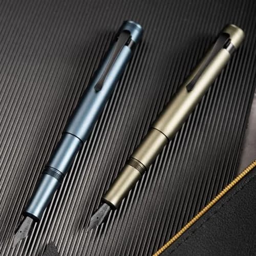 HONG DIAN M2 Mini Fountain Pen, Extra Fine Soft Nib, 105mm (4.13 in) Aluminium Body | Smooth Ink Flow for Students & Professionals thumbnail 4