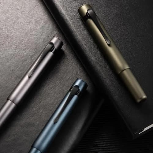 HONG DIAN M2 Mini Fountain Pen, Extra Fine Soft Nib, 105mm (4.13 in) Aluminium Body | Smooth Ink Flow for Students & Professionals thumbnail 6