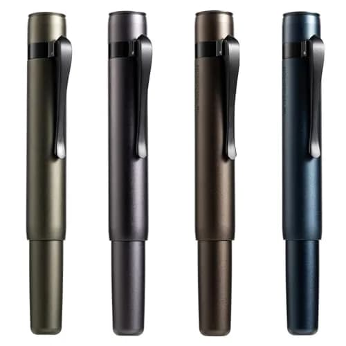 HONG DIAN M2 Mini Fountain Pen, Extra Fine Soft Nib, 105mm (4.13 in) Aluminium Body | Smooth Ink Flow for Students & Professionals thumbnail 9