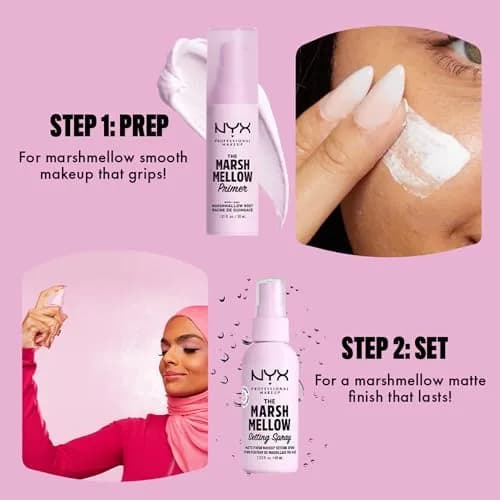 NYX PROFESSIONAL MAKEUP Marshmellow Smoothing Primer, Vegan Face Primer, 60ml (2.02 Fl Oz) | Dermatologist Tested for Smooth Canvas thumbnail 5
