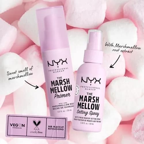 NYX PROFESSIONAL MAKEUP Marshmellow Smoothing Primer, Vegan Face Primer, 60ml (2.02 Fl Oz) | Dermatologist Tested for Smooth Canvas thumbnail 6