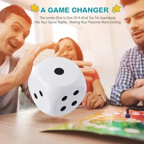 Shappy 6 Inch Foam Dice Jumbo Large Cube | Educational & Safe Play Tool thumbnail 7