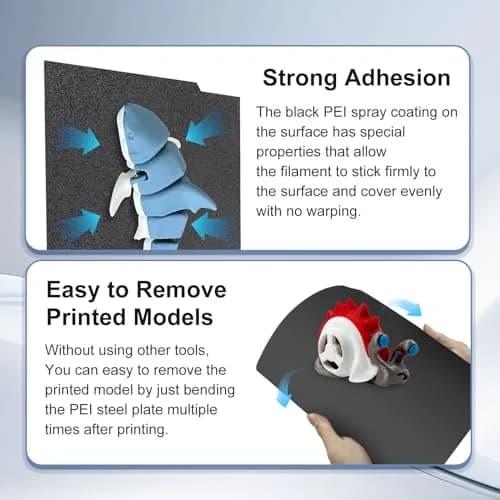 IdeaFormer-3D PEI Sheet for Bambu Lab 257x257mm | Smooth+Textured Build Plate for X2D/X1/X1C/X1E/P1P/P1S/P2S/A1 thumbnail 4