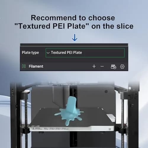 IdeaFormer-3D PEI Sheet for Bambu Lab 257x257mm | Smooth+Textured Build Plate for X2D/X1/X1C/X1E/P1P/P1S/P2S/A1 thumbnail 3