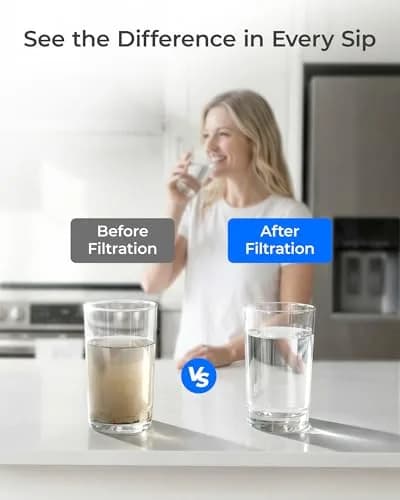 Waterdrop LT1000PC Refrigerator Water Filter & Air Filter Combo | NSF Certified Coconut Carbon Block thumbnail 7