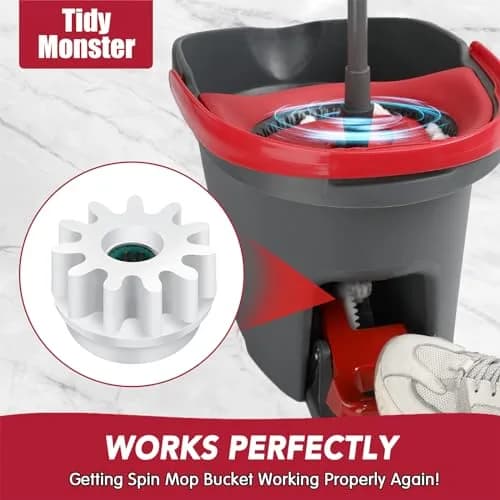 Tidy Monster Pedal Bearing Replacement for OCedar Mop Bucket 2 Pack | Easy Fix for Spin Mop System thumbnail 7