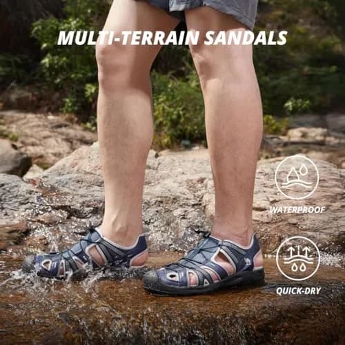 CAMEL CROWN Men's Waterproof Hiking Sandals 12.5 | Breathable & Durable Outdoor Water Sandals thumbnail 2