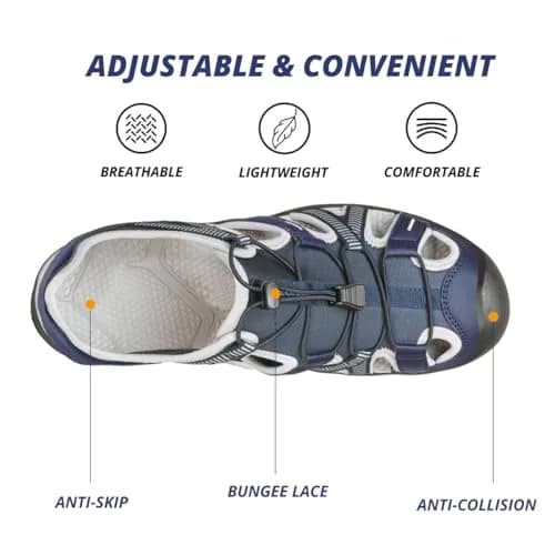 CAMEL CROWN Men's Waterproof Hiking Sandals 12.5 | Breathable & Durable Outdoor Water Sandals thumbnail 3